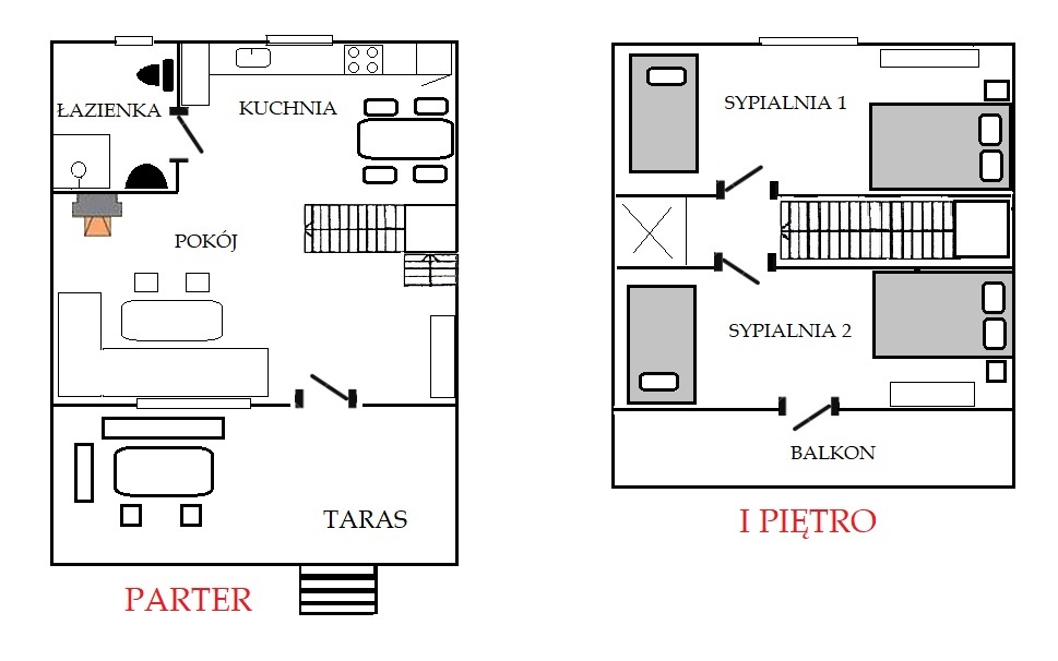 Plan domków 8A i 8B
